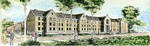 Architect's rendering of Milton and Rita Lewis Hall Seminary Building