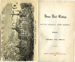 Seton Hall College, South Orange, New Jersey; Register: Academic Year 1865-1866 by Seton Hall College