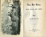 Seton Hall College, South Orange, New Jersey; Register: Academic Year 1867-1868