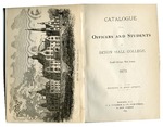 Catalogue of the officers and students of Seton Hall College 1873 by Seton Hall College