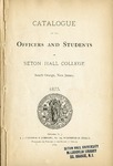 Catalogue of the officers and students of Seton Hall College 1875