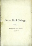 Catalogue of the officers and students of Seton Hall College 1884-1885